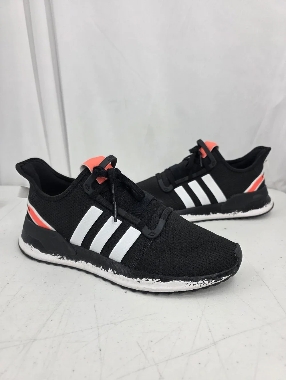 Adidas U_Path Run Core Black White Running Shoes Men's Size 11 FW7566 Rare Color